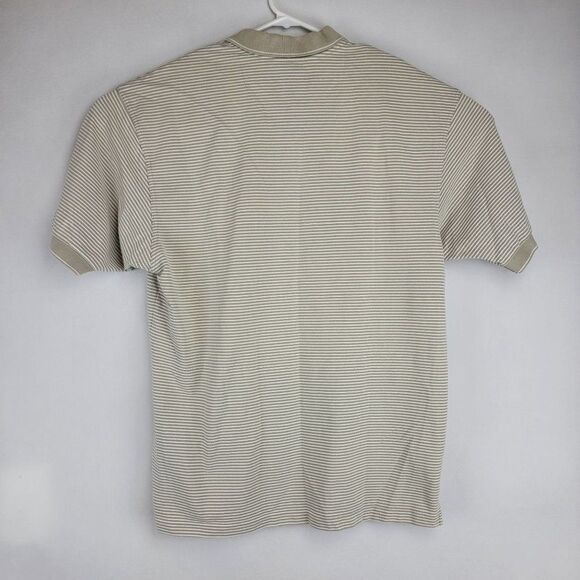 Nike Golf Mens Size Large Brown White Striped Dri-Fit Cotton Poly Polo - Picture 5 of 6